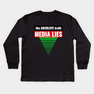 The Absolute Truth  -- Media Lies Kids Long Sleeve T-Shirt